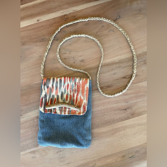 Redemption Handbags - HANDMADE ☆ UPCYCLED ONE OF A KIND DENIM CROSSBODY BAG WITH DRIFTWOOD DET…